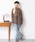 2WAYオフショルシアーチェックシャツ