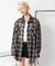 2WAYオフショルシアーチェックシャツ