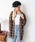 2WAYオフショルシアーチェックシャツ