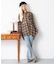 2WAYオフショルシアーチェックシャツ