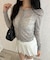 シアーショートカーデ