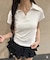 襟付きドットピチTシャツ