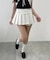 フリルデザインドットミニスカート
