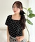 ダブルリボンドットTシャツ