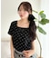 ダブルリボンドットTシャツ