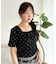 ダブルリボンドットTシャツ