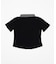 チェックキリカエリボンタイTシャツ