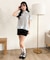 ヘムフリルシャツドッキングTシャツ