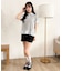 ヘムフリルシャツドッキングTシャツ