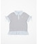 ヘムフリルシャツドッキングTシャツ