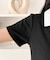 レースヘムワンポイント襟付きTシャツ