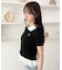 レースヘムワンポイント襟付きTシャツ