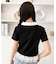 レースヘムワンポイント襟付きTシャツ