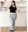 レースヘムワンポイント襟付きTシャツ