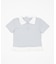 レースヘムワンポイント襟付きTシャツ