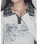 チェックカラーデザインLS Tシャツ