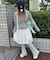 ギャザーフリルリブパンツ