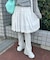 ギャザーフリルリブパンツ