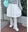 ギャザーフリルリブパンツ