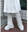 ギャザーフリルリブパンツ