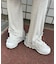 ギャザーフリルリブパンツ