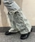 レースアップフレアパンツ