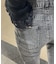 レースアップフレアパンツ
