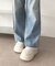 厚底ムートンタッチシューズ