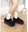厚底ムートンタッチシューズ