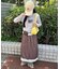 アソートボタンパッチワークロゴロンT