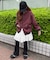 チェックリバーシブルBIGパーカー