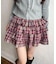 チェックティアードミニスカート