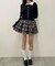 チェックティアードミニスカート