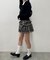 チェックティアードミニスカート