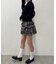 チェックティアードミニスカート