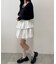 レースレイヤードティアードミニスカート
