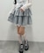 レースレイヤードティアードミニスカート