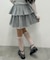 レースレイヤードティアードミニスカート