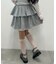 レースレイヤードティアードミニスカート