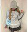 モチーフプリントヘムフリルパーカー