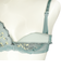シルエットキレイノンワイヤーブラ　花柄（授乳機能付）　グリーン