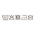 [キッズ]ボクサーブリーフ2枚組　恐竜・星柄　オフホワイト