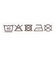 [キッズ]ブリーフ2枚組　働く車柄　ブラウン