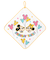 ループ付きタオル 3枚組 プリモ　ミッキーフレンズ 27×27cm