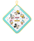 ループ付きタオル 3枚組 プリモ　ミッキーフレンズ 27×27cm