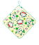 ループ付きタオル 3枚組 いないいないばあ　ラッキータイム 27×27cm