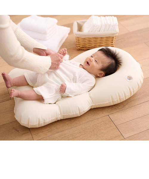 助産師さんと考えた 寝かせて洗える やわらかマット グレー