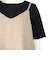半袖授乳トップス付きキャミワンピース　ベージュ