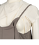 [授乳仕様]半袖汗染み防止加工Ｔシャツ付きキャミワンピース　モカ