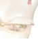 シルエットキレイノンワイヤーブラ花柄　ベージュ